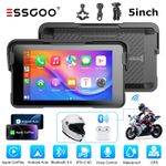 5" Touch Screen GPS Navigation Sat Nav Motorcycle Carplay Bluetooth Waterprof
