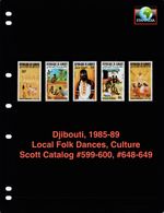$6.45 Scott Value - 1985-89 DJIBOUTI Folk Dances, Culture scarcer CV MNH NH UMM