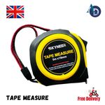 5M Heavy Duty Retractable Measuring Tape Self Power Grip Lock Measure 16FT