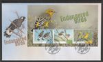 Australia 2026: Endangered - Birds First Day Cover with Mini-Sheet - Fine Used.