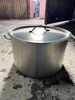 Stock Pot with Lid 44L Stainless Steel Catering Soup Pot VidaXL Brand