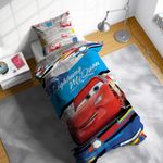 Disney Cars Lightning McQueen Single Duvet Cover Set Reversible Kids Bedding