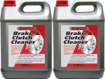 2x Brake & Clutch Cleaner Removes Oil, Grease, Dust Polyguard 5L 5 Litre