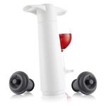 Vacu Vin Wine Saver Set, White + 2 Stoppers