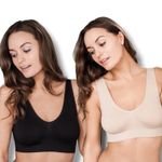 JML Belvia Seamless Bra - Ultra Comfortable -Beige, Black - Small, Medium, Large