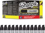 Sharpie Pro Magnum Permanent Marker Pens  Chisel Tip Black Pack of 12 S0949850