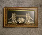 Uniquely Crafted Tower Bridge Collage Wall Clock Handmade Art By Ken Broadbent