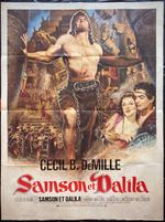 Samson and Delilah ORIGINAL French Grande Movie Film Cinema Poster DeMille