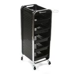Colorado Hairdressing Trolley Hair Salon Colouring Tattoo Maintenance Cart Black