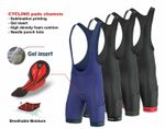FDX Men All Day Bib shorts 3D Gel Chamois Padded Tights Pockets Cycling shorts