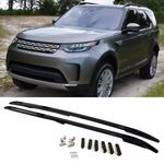 FOR LAND ROVER DISCOVERY 5 L462 2PCS ROOF RAILS RACK BARS ALUMINIUM BLACK 2017+