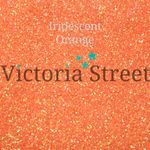 Victoria Street Glitter - Iridescent Orange - Fine 0.008" / 0.2mm (Tangerine)