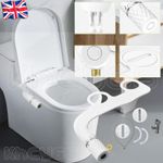Bidet Toilet Seat Attachment Self Cleaning Dual Nozzle Bathroom Water Spray UK