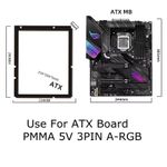 ARGB Motherboard Lighting Frame for ATX MATX ITX,DIY M/B IO RGB Backplate,Moddin