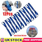 12x Motorcycle Motorbike Soft Loop Transport Tie Down Straps 2.5*30cm