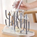 Baby Tree-shaped Milk Bottle Drain Rack, Dust-proof Milk Bottle Holder, Cup Drai