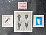 GUGH ISLAND ISLES OF SCILLY 1974 CHURCHILL CENTENARY MINT STAMPS PUFFIN MAP SEAL