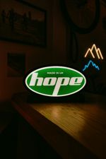 Hope Cycling Logo Light Box – 3D Printed USB LED Sign | Made in UK | Workshop