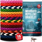 Mosquito Repellent Bracelet 15 Pack, Mosquito Bands - 350 Hours Insect Repellent