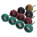 40pcs Drill Abrasive Nylon Brush Buffing Polishing Wheels Shank Metal Polish UK