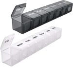 Large 7-Day Pill Case Organiser Weekly Pill Box Daily Medicine Storage Dispenser