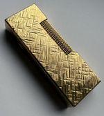 Freshly overhauled Dunhill Gold ‘Florentine’ Rollagas Lighter