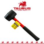 16oz Rubber Mallet Hammer FIBREGLASS Shaft Grip Handle DIY Camping Paving Tool K