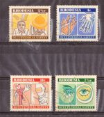 RHODESIA,  1975, OCCUPATIONAL SAFETY,  SG 520-23, FINE USED  SET