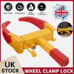 Heavy Duty Security Wheel Clamp Clamps Locks for Caravan Car Van Trailer Lock UK