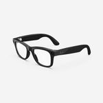 Ray-Ban Meta Wayfarer (Refurbished), Shiny Black/Clear, Large