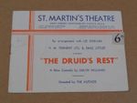 Richard Burton - The Druid's Rest - 1944 St Martin's Theatre Programme