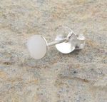 Mens 925 Sterling Silver 4mm White Crystal Single Stud Earring. M2016
