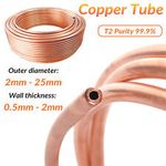 Soft Copper Tube Copper Pipe Tube Coil Soft Coil 2mm - 25mm