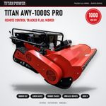 Titan Power AWY-1000S Pro Remote Control Tracked Flail Mower 1000mm Loncin 459cc