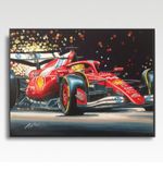 LEWIS HAMILTON Ferrari SF25 2025 A3 print by Greg Tillett poster Formula One F1