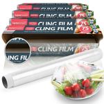 75-900M Cling Film Food Wrap 300mm Catering Kitchen Easy Cut Large Refill Rolls