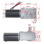 12V DC Worm Gear Motor 10RPM 8mm Shaft W/Speed Controller GS20461