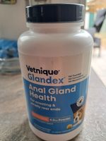 Glandex Anal Gland Supplement Powder for Dogs and Cats with Vegan Salmon Flavour