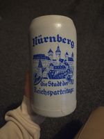 German Stoneware 1930's Nürnberg Die Stadt der Reichsparteiage Beer Stein 1L. 