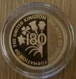 22ct Gold 1/8 Sovereign & COA