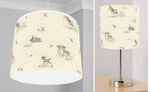 Bambi Natural Beige florals  Ceiling Light Shade Stick Lamp or Bundle Reusable