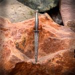 Commando dagger pin badge pewter