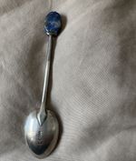 Liberty London Liberty & Co 925 Sterling Silver Gemstone Spoon Lapis Lazuli