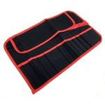 WATER RESISTANT CANVAS TOOL ROLL FOLDING 12 POCKET COMPARTMENT STORAGE POUCH