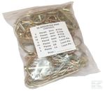 50 X MIXED PINCH PINS & R-CLIPS -  6mm 9mm 11mm Tractor Linkage Lynch Parts