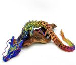 60CM 3D Printed Gem Dragon Crystal Kids Toy Rotatable Articulated Dragon Gifts