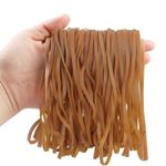 50 Large Rubber Bands, Heavy Duty Elastic Bands, Yellow, 20 cm