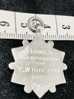 Antique Vintage Watch Fob 1932 J A W & Co Sterling Silver Medal Bowls 12.56 G