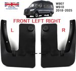 Genuine Mercedes Sprinter Front Mudguard Splash Guards Pair 2018-2025 A910889010