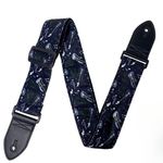 Guitar Strap Electric Guitar Folk Bass Cotton Guitar Pattern Acoustic Heavy Duty